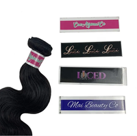 Autocollant d'étiquette personnalisée auto-adhésif revêtement cheveux paquets enveloppes logo personnalisé