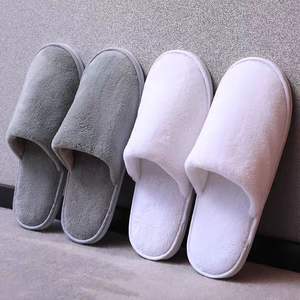 Özel Logo çevre dostu otel misafir terliği bir kerelik düşük maliyetli beyaz ve siyah tesisleri kullanın - Product Image 3