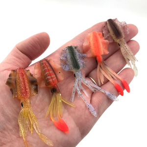 Nuova Esca Morbida a Forma di Calamaro Mini 7cm 2g Luminosa per Pesca <span class=keywords><strong>in</strong></span> <span class=keywords><strong>Mare</strong></span> e Fiume/Lago, Materiale <span class=keywords><strong>in</strong></span> <span class=keywords><strong>Silicone</strong></span>, <span class=keywords><strong>Esche</strong></span> Bioniche a Forma di Polpo - Product Image 3