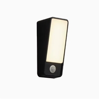 Lampu Dinding LED Putih dan Hitam Sensor Gerak Lampu Taman Luar Ruangan Tahan Air Penerangan Dinding Eksterior