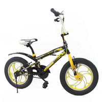 Vélo BMX Hypod avec logo personnalisé, cadre en acier de 14 pouces, jantes en alliage d'aluminium, pour garçons, avec freins à disque et cadre à suspension souple
