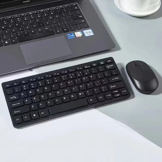 2.4G Wireless Keyboard and Mouse Portable Mini Keyboard Mouse Combo Set for Notebook Laptop Mac Desktop PC Computer Smart TV PS4