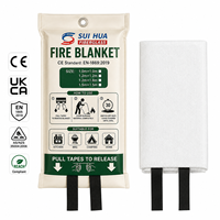 Couverture anti-feu pour cuisine, en fibre de verre, résistante à la chaleur, produit de sécurité d'urgence, taille personnalisée, emballage OEM, approvisionnement Europe
