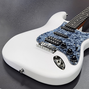 Galyda ST Electric Guitar 39 Inch <b>Matte</b> White poplar Body Carbonized Maple Neck S-S-H Pickup - Product Image 1