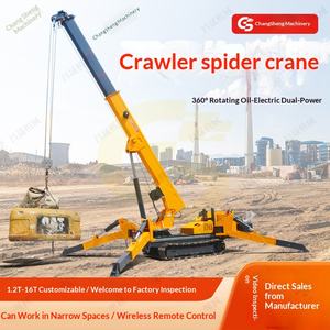 Changsheng 16T <b>Spider</b> <b>Crane</b> 9m Independent Height Source Factory Direct Supply Multi-Model 360-Degree Rotating Oil-Electricity - Product Image 5