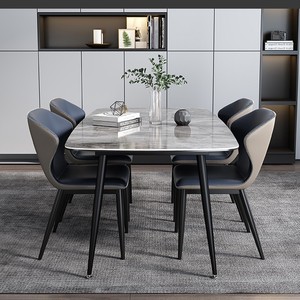 Nouveau Design Ensemble de <span class=keywords><strong>Table</strong></span> à Manger Contemporain Élégant et Moderne en Marbre Pierre Frittée pour Usage Domestique et Salle à Manger - Product Image 3