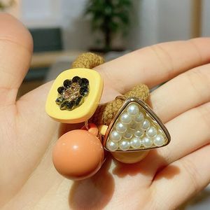 Colore della caramella appeso con perline e palline piccola fascia per capelli per ragazze e donne - Product Image 6