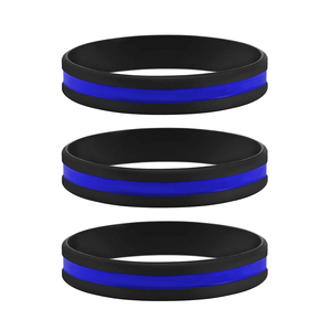 Promoción al por mayor, pulsera fina de 10mm a granel personalizada, <span class=keywords><strong>2</strong></span> colores, 10 15mm, pulsera de silicona negra de la amistad para niños y niñas - Product Image 6