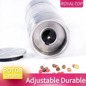 Molinillo de especias de acero inoxidable 2 en 1, molinillo manual de botellas de plástico transparente, molinillo de pimienta y sal - Product Image 5