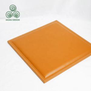 MUMU หนัง MDF หรูระดับไฮเอนด์แผงหกเหลี่ยมหุ้มผนังโบราณของบ้านส่วนตัว - Product Image 6