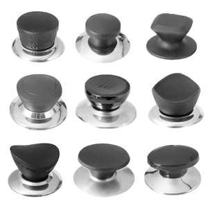 Đen Bakelite xử lý chịu nhiệt cách nhiệt nồi xử lý đồ nấu nướng xử lý kính nắp <span class=keywords><strong>Knob</strong></span> - Product Image 3