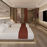 JINYU Factory, vente en gros de lits en bois modernes pour hôtels, ensemble de meubles pour salon et chambre à coucher, mobilier d'hôtel, configuration flexible