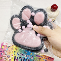 Jouet sensoriel anti-stress pour enfant, patte de chat Taba, Mochi doux au toucher, à remontée lente, grande taille, jouet à presser pour enfants