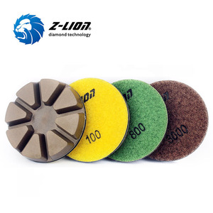 ZL-16A <span class=keywords><strong>3</strong></span> Inch Haak En Lus Diamant Beton Polijsten Hars Vloerkussens Met Fabrieksprijs - Product Image 1