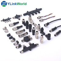 Connecteur de câble étanche mâle-femelle 2 3 4 5 6 7 8 9 10 12 13 14 15 16 17 18 19 broches M5 M8 M12 M16 M23
