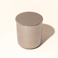 Bougie pilier de luxe artisanale en cire de soja avec pot en verre, écologique, pour le Ramadan, bougies parfumées de fêtes, marque privée, vente en gros
