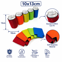 Vente en gros de manchons isothermes pliables écologiques vierges en néoprène pour sublimation, porte-bouteilles de bière pour canettes de 12 oz