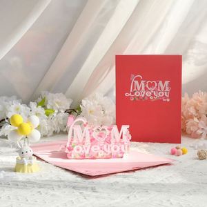 Handmade Paper Gifts <b>I</b> <b>Love</b> <b>Mum</b> 3D Pop-Up Mothers Day Greeting Cards - Product Image 2