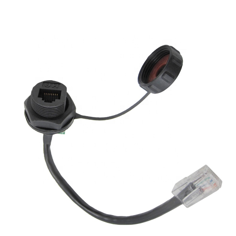 Водонепроницаемый соединитель AOHUA IP67 типа ethernet rj45