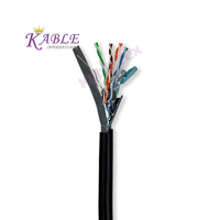 KableTex Cat5e 24AWG LSZH Cable de red BC MultiLAN F/UTP Cables de comunicación de doble chaqueta