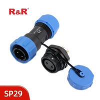 Prise d'aviation Rongwei Electrical SP29, type de soudage M29, prise droite, courant nominal 5A, contact en cuivre, matériau nylon