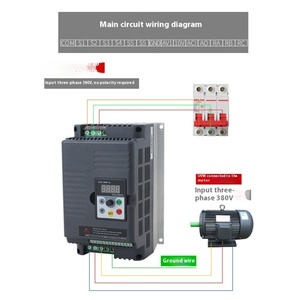 Regulador de Velocidad de Motor Monofásico 220V Trifásico 380V 1.5/2.2/5.5/7.5/11/15/Kw, Inversor de Control, Piezas para Maquinaria de Carpintería - Product Image 2