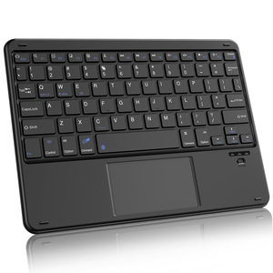 Teclado Inalámbrico Bluetooth Blackview K2 con Panel Táctil para iPad Mini, Teclado de Membrana de Tamaño Completo de 102 Teclas para Tablet, Negro - Product Image 1