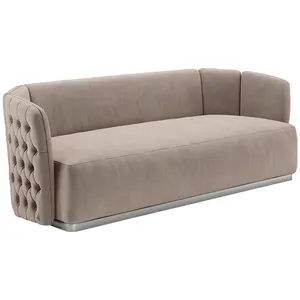 manufacturer modern cheap singapore livingroom corner beige leather chesterfield sofas sets for living room furniture
