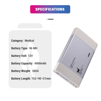 12V 4000mAh Ni-MH remplacement 64-87-180 6487180 MB1127 batterie médicale MB1127-O pour MAQUET Servo I Servo S Critical Care AB