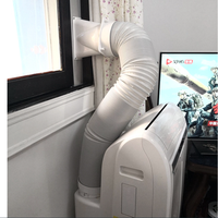 Tuyau d'air flexible thermique personnalisé PP + fil d'acier tuyau de climatisation d'échappement portable blanc pour conduit d'aération