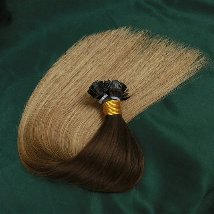 Hot Sell Best Brazilian Keratin Glue 100% Remy Cuticle Intact Human Flat Tip Hair Extension 12-28 Inch Hair Wholesale