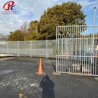 Clôture en palissade européenne, panneau de clôture de sécurité en métal, clôture en acier galvanisé à chaud pour jardin, villa, résidence, périmètre d'usine