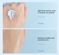 Nouvelle arrivée Crème pour le visage en vrac au peptide de cuivre bleu Lotion Anti-rides Anti-âge Réparatrice Soins de la peau Crème pour le visage au peptide Ghk-Cu OEM