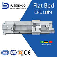 Tour CNC à banc horizontal DL CKA61100M/CKA61125M avec commande FANUC pour le métal, diamètre de rotation maximal du banc 1000mm/1250mm