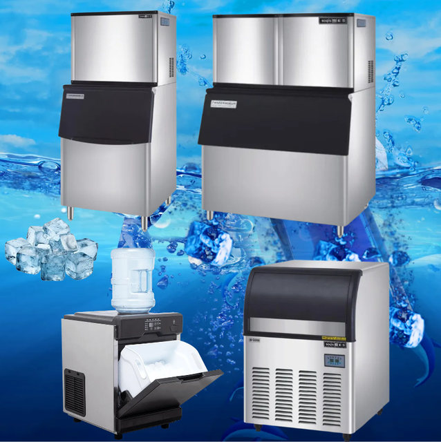 Commercial Maquina De Hielo Para Hacer Gelo Industrial Large Manufacturers Tube Cube Making Ice Maker Machine for Business Sale