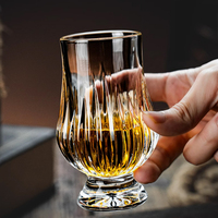 Gelas Kristal Mewah Berkualitas Tinggi untuk Anggur dan Whiskey, Gelas Shot Profesional untuk Penggunaan di Rumah