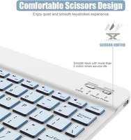 Teclado Inalámbrico Bluetooth 3.0 Ultrafino y Desmontable de 78 Teclas, Portátil, con Certificación CE ROHS, en Existencia, para Tablet iPad