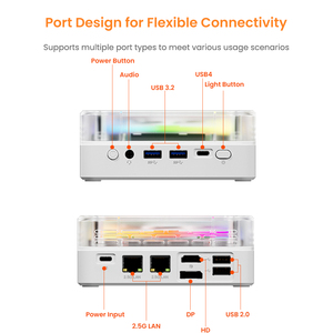 Genmachine Mini <span class=keywords><strong>PC</strong></span> AMD Ryzen 9 7940hs Win 11 Pro <span class=keywords><strong>Wifi</strong></span> 6 BT 5.2 8 lõi 16 chủ đề 2.5g Lan DDR5 RAM máy tính để bàn chơi game - Product Image 6