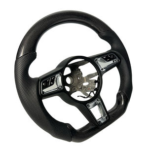 พวงมาลัยคาร์บอนไฟเบอร์สำหรับรถยนต์ Porsche 911 718 Cayman 718 <span class=keywords><strong>GTS</strong></span> 918 Spyder CARRERA GT <span class=keywords><strong>Cayenne</strong></span> GT2RS MACAN Panamera Taycan - Product Image 6