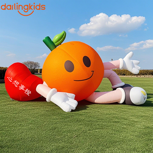 Tomate Inflable Gigante de Dibujos Animados con Cara y Piernas, Decoración Divertida de Verano <span class=keywords><strong>para</strong></span> <span class=keywords><strong>Fiestas</strong></span> Infantiles, Temáticas de Granja, Tiendas de Abarrotes - Product Image 6