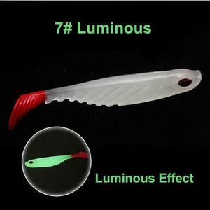 Alta Qualidade Hot Sell 5 Pçs/saco T Forma Cauda Macia Isca De Pesca 70mm 2.5g Isca De Plástico Artificial Swim Iscas Baixo - Product Image 2