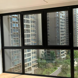 Nhà giá rẻ an toàn đôi kính Tempered Kính cửa sổ nhôm cửa ra vào và cửa sổ thiết kế giá - Product Image 1