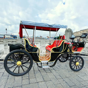 Chariot de transport vintage 2025 Royal, remorquable, pour caravane, charrette à chevaux, remorque alimentaire, mariage, en acier inoxydable et fibre de verre - Product Image 5