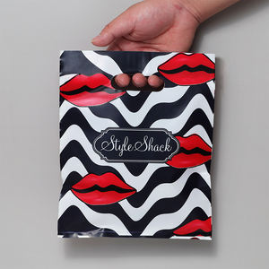 Oten — transporteur Opaque personnalisé, robuste, emballage de détail, poignée découpée en plastique blanc avec Logo - Product Image 6