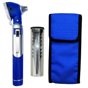 Mini Pocket Otoscope Battery Powered Fiber Optic Medical Examination with LED for <b>Ear</b> <b>Scope</b> Steel & Plastic - Product Image 1