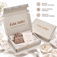 Boîte d'expédition ondulée personnalisée couleur champagne avec logo – Emballage cadeau de luxe pour boutiques de mode, bijoux et marques de beauté