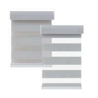 Rideaux occultants à enroulement en coton isolant thermique, style moderne et minimaliste pour bureaux et chambres ; Installation sans perçage ; Sur mesure