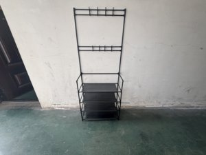 Multi-Functional and Minimalist Design <strong>4</strong> Layers Multi Layered Shoe <strong>Rack</strong> Floor Integrated Clothes <strong>Rack</strong> - Product Image 2