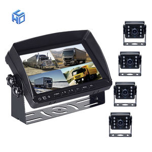 Camion 7 pouces moniteur Quad Split vidéo numérique voiture 120 degrés caméra vue arrière inverse étanche Ip68 système de caméra de voiture - Product Image 1