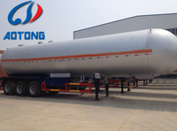 Dimensions des camions-citernes et semi-remorques à 3 essieux et 4 essieux pour l'azote liquide et le GPL à vendre à Dubaï et au Maroc